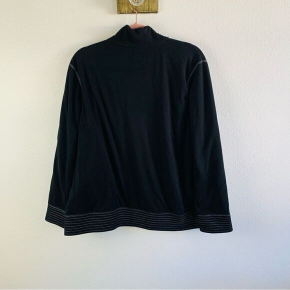 BC Clothing Black Silver Full Zip Fleece Jacket - Picture 2 of 3